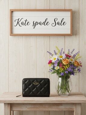 Kate Spade New York Natalia quilted leather medium compact bifold wallet